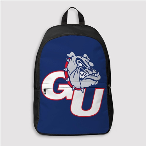 Pastele Gonzaga Bulldogs Custom Backpack Personalized School Bag Travel Bag Work Bag Laptop Lunch Office Book Waterproof Unisex Fabric Backpack