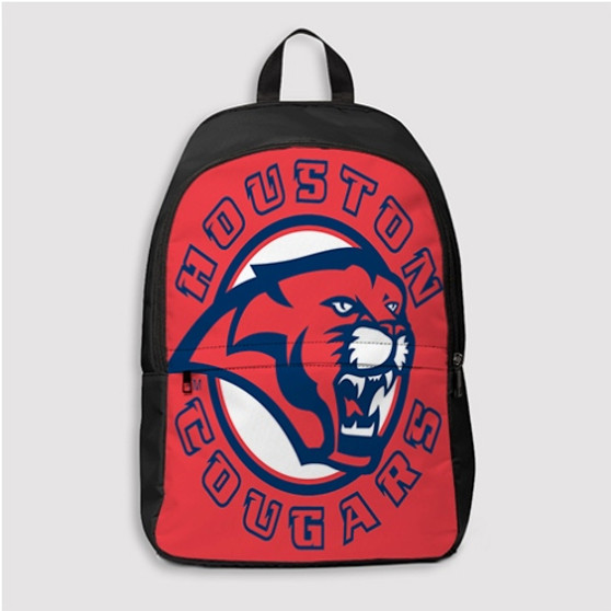 Pastele Houston Cougars Art Custom Backpack Personalized School Bag Travel Bag Work Bag Laptop Lunch Office Book Waterproof Unisex Fabric Backpack