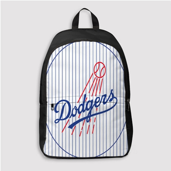Pastele LA Dodgers MLB Custom Backpack Personalized School Bag Travel Bag Work Bag Laptop Lunch Office Book Waterproof Unisex Fabric Backpack