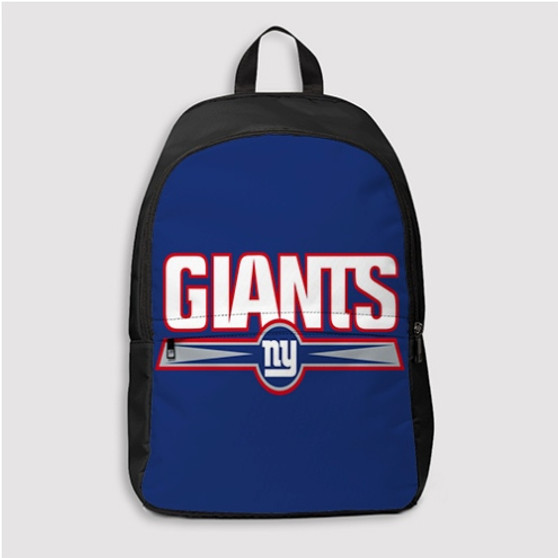 Pastele New York Giants NFL Art Custom Backpack Personalized School Bag Travel Bag Work Bag Laptop Lunch Office Book Waterproof Unisex Fabric Backpack