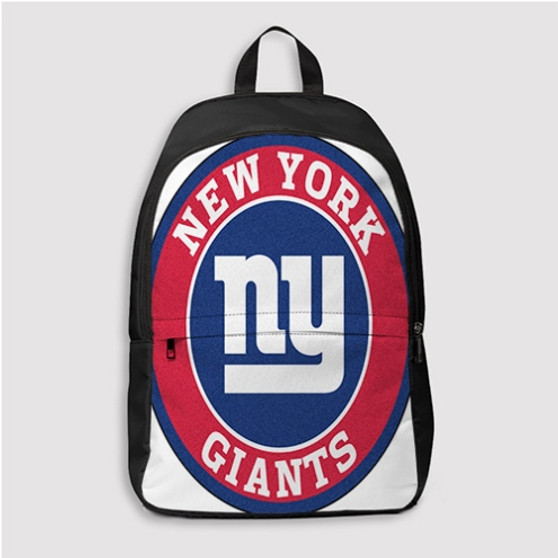 Pastele New York Giants NFL Custom Backpack Personalized School Bag Travel Bag Work Bag Laptop Lunch Office Book Waterproof Unisex Fabric Backpack