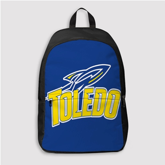 Pastele Toledo Rockets Custom Backpack Personalized School Bag Travel Bag Work Bag Laptop Lunch Office Book Waterproof Unisex Fabric Backpack
