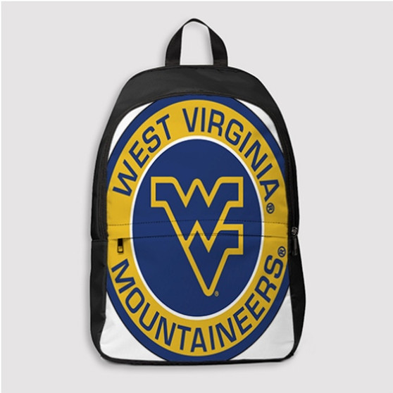 Pastele West Virginia Mountaineers Custom Backpack Personalized School Bag Travel Bag Work Bag Laptop Lunch Office Book Waterproof Unisex Fabric Backpack
