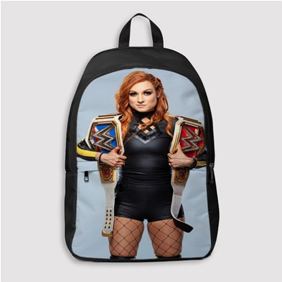 Pastele Becky Lynch Custom Backpack Personalized School Bag Travel Bag Work Bag Laptop Lunch Office Book Waterproof Unisex Fabric Backpack