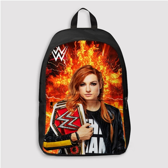 Pastele Becky Lynch WWE Custom Backpack Personalized School Bag Travel Bag Work Bag Laptop Lunch Office Book Waterproof Unisex Fabric Backpack