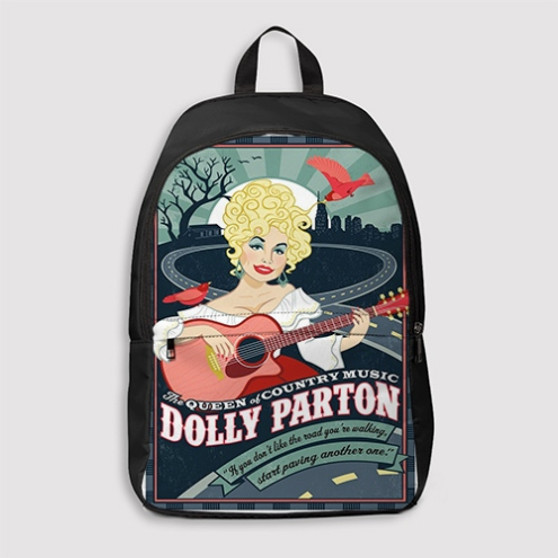 Pastele dolly parton Custom Backpack Personalized School Bag Travel Bag Work Bag Laptop Lunch Office Book Waterproof Unisex Fabric Backpack