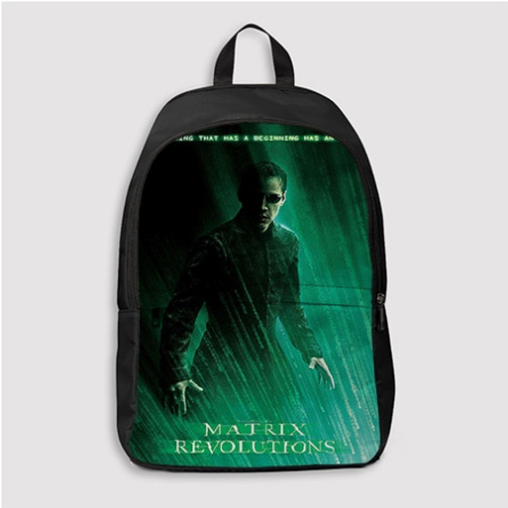 Pastele The Matrix Revolutions Custom Backpack Personalized School Bag Travel Bag Work Bag Laptop Lunch Office Book Waterproof Unisex Fabric Backpack