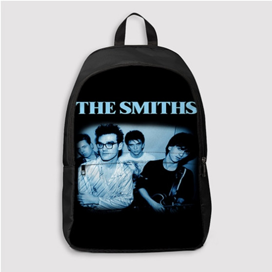 Pastele The Smiths Blue Custom Backpack Personalized School Bag Travel Bag Work Bag Laptop Lunch Office Book Waterproof Unisex Fabric Backpack