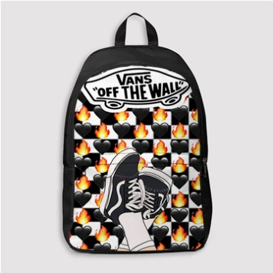 Pastele Vans Checkerboard Custom Backpack Personalized School Bag Travel Bag Work Bag Laptop Lunch Office Book Waterproof Unisex Fabric Backpack