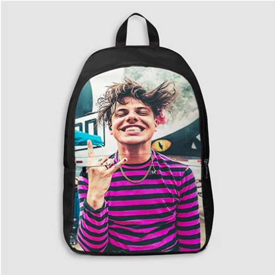 Pastele Yungblud Custom Backpack Personalized School Bag Travel Bag Work Bag Laptop Lunch Office Book Waterproof Unisex Fabric Backpack