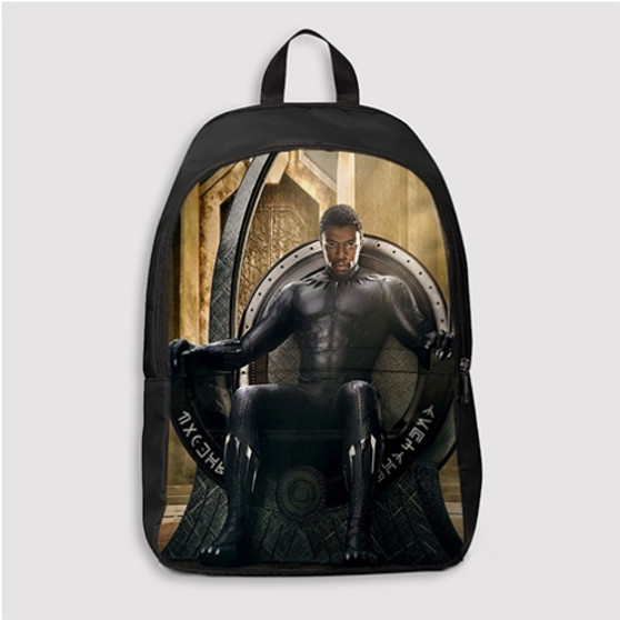 Pastele Black Panther Custom Backpack Personalized School Bag Travel Bag Work Bag Laptop Lunch Office Book Waterproof Unisex Fabric Backpack