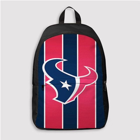 Pastele Houston Texans NFL Good Custom Backpack Personalized School Bag Travel Bag Work Bag Laptop Lunch Office Book Waterproof Unisex Fabric Backpack