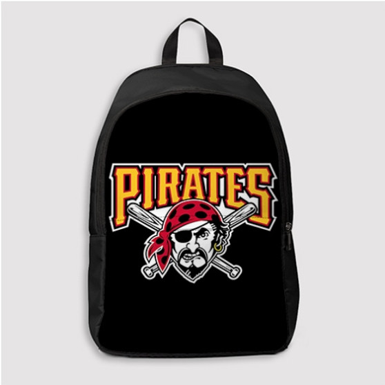 Pastele Pittsburgh Pirates MLB Good Custom Backpack Personalized School Bag Travel Bag Work Bag Laptop Lunch Office Book Waterproof Unisex Fabric Backpack