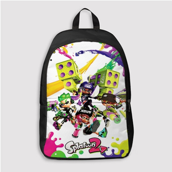 Pastele Splatoon 2 Custom Backpack Personalized School Bag Travel Bag Work Bag Laptop Lunch Office Book Waterproof Unisex Fabric Backpack