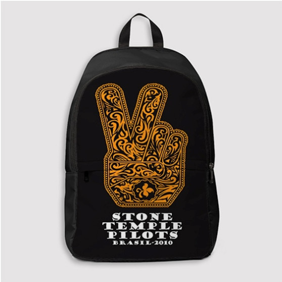 Pastele Stone Temple Pilots Custom Backpack Personalized School Bag Travel Bag Work Bag Laptop Lunch Office Book Waterproof Unisex Fabric Backpack