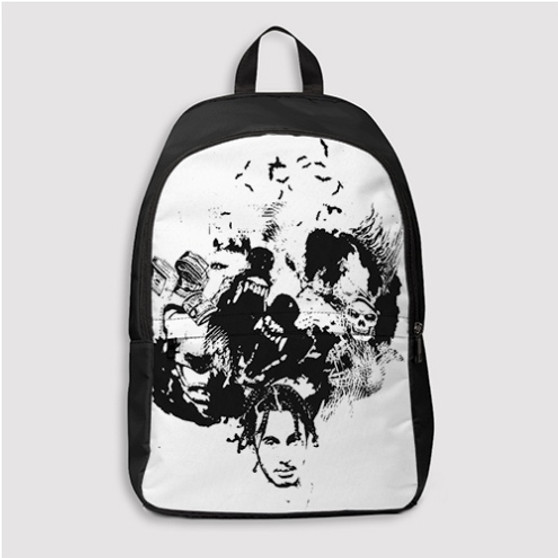 Pastele WYA Wifisfuneral Feat Ugly God Custom Backpack Personalized School Bag Travel Bag Work Bag Laptop Lunch Office Book Waterproof Unisex Fabric Backpack