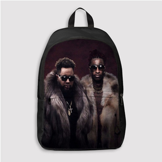 Pastele Young Thug Carnage Custom Backpack Personalized School Bag Travel Bag Work Bag Laptop Lunch Office Book Waterproof Unisex Fabric Backpack