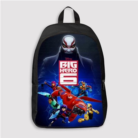 Pastele Big Hero 6 Custom Backpack Personalized School Bag Travel Bag Work Bag Laptop Lunch Office Book Waterproof Unisex Fabric Backpack