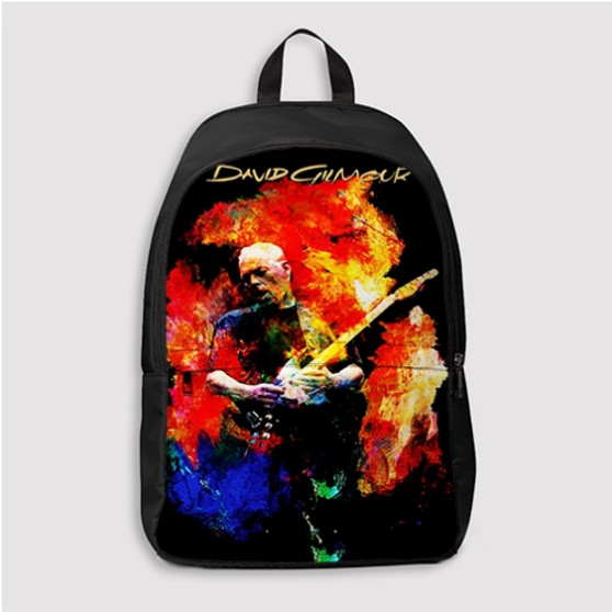 Pastele David Gilmour Custom Backpack Personalized School Bag Travel Bag Work Bag Laptop Lunch Office Book Waterproof Unisex Fabric Backpack