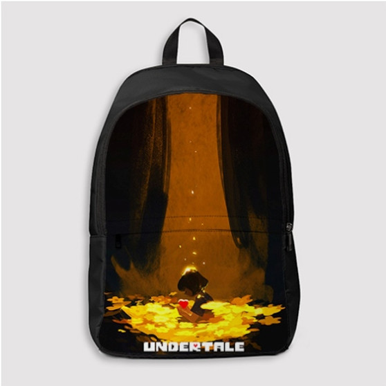 Pastele Frisk Undertale Custom Backpack Personalized School Bag Travel Bag Work Bag Laptop Lunch Office Book Waterproof Unisex Fabric Backpack