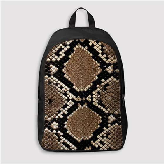 Pastele Snake Skin Custom Backpack Personalized School Bag Travel Bag Work Bag Laptop Lunch Office Book Waterproof Unisex Fabric Backpack