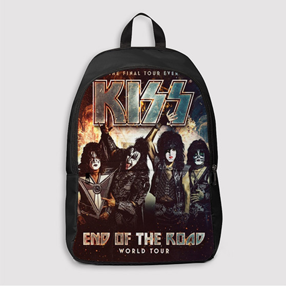 Pastele Kiss End of the Road World Tour Custom Backpack Awesome Personalized School Bag Travel Bag Work Bag Laptop Lunch Office Book Waterproof Unisex Fabric Backpack