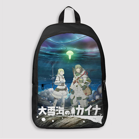 Pastele Ooyukiumi no Kaina Custom Backpack Awesome Personalized School Bag Travel Bag Work Bag Laptop Lunch Office Book Waterproof Unisex Fabric Backpack