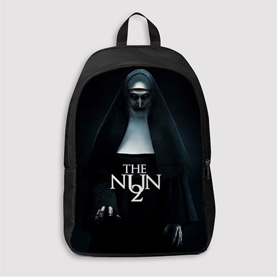 Pastele The Nun 2 Custom Backpack Awesome Personalized School Bag Travel Bag Work Bag Laptop Lunch Office Book Waterproof Unisex Fabric Backpack
