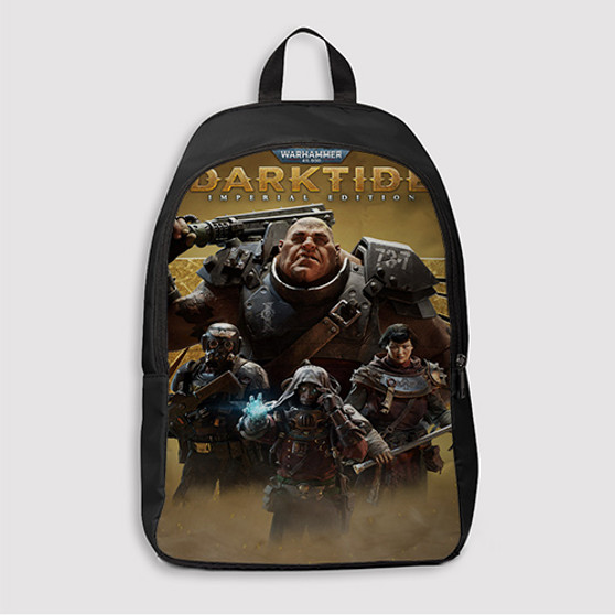 Pastele Warhammer 40k Darktide Custom Backpack Awesome Personalized School Bag Travel Bag Work Bag Laptop Lunch Office Book Waterproof Unisex Fabric Backpack