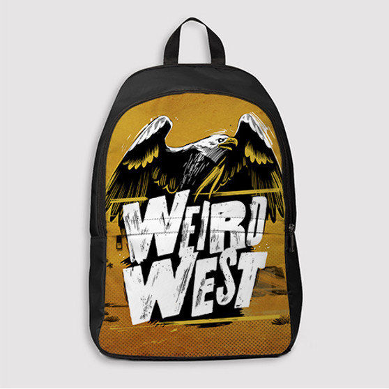 Pastele Weird West Custom Backpack Awesome Personalized School Bag Travel Bag Work Bag Laptop Lunch Office Book Waterproof Unisex Fabric Backpack
