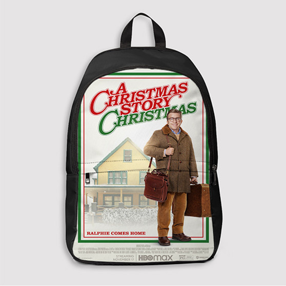 Pastele A Christmas Story Christmas Custom Backpack Awesome Personalized School Bag Travel Bag Work Bag Laptop Lunch Office Book Waterproof Unisex Fabric Backpack