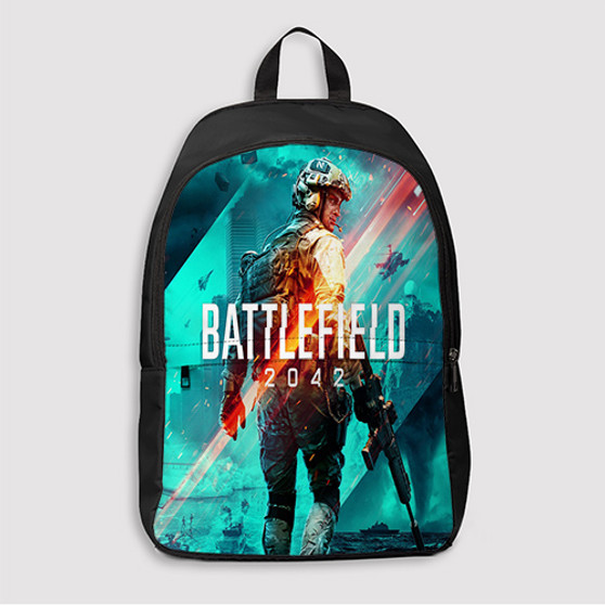 Pastele Battlefield 2042 Custom Backpack Awesome Personalized School Bag Travel Bag Work Bag Laptop Lunch Office Book Waterproof Unisex Fabric Backpack