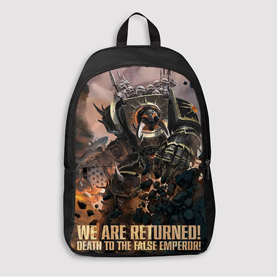 Pastele Black Legion Warhammer 40 K Custom Backpack Awesome Personalized School Bag Travel Bag Work Bag Laptop Lunch Office Book Waterproof Unisex Fabric Backpack