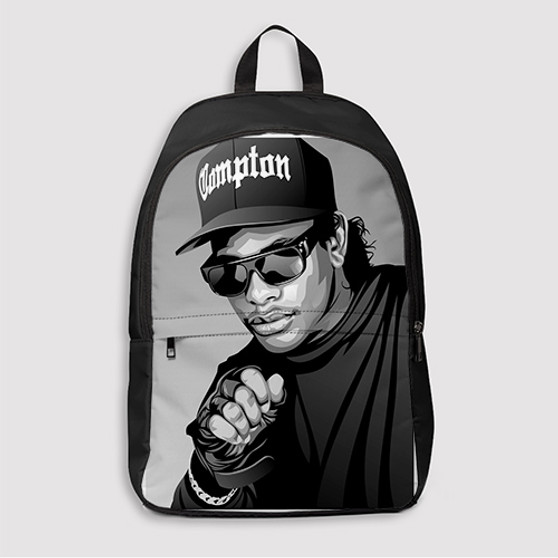 Pastele Eazy E Hip Hop Custom Backpack Awesome Personalized School Bag Travel Bag Work Bag Laptop Lunch Office Book Waterproof Unisex Fabric Backpack