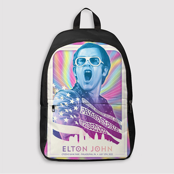 Pastele Elto John 2022 Custom Backpack Awesome Personalized School Bag Travel Bag Work Bag Laptop Lunch Office Book Waterproof Unisex Fabric Backpack