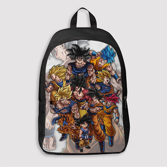 Pastele Legacy of Son Goku Dragon Ball Z Custom Backpack Awesome Personalized School Bag Travel Bag Work Bag Laptop Lunch Office Book Waterproof Unisex Fabric Backpack