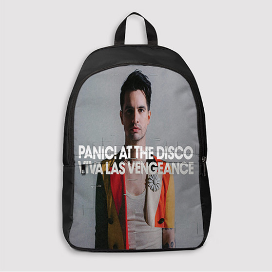 Pastele Panic At the Disco Viva Las Vengeance Custom Backpack Awesome Personalized School Bag Travel Bag Work Bag Laptop Lunch Office Book Waterproof Unisex Fabric Backpack