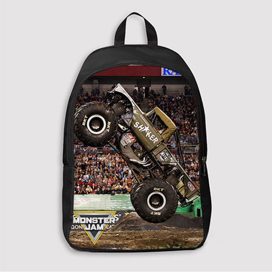 Pastele Saigon Shaker Monster Truck Custom Backpack Awesome Personalized School Bag Travel Bag Work Bag Laptop Lunch Office Book Waterproof Unisex Fabric Backpack