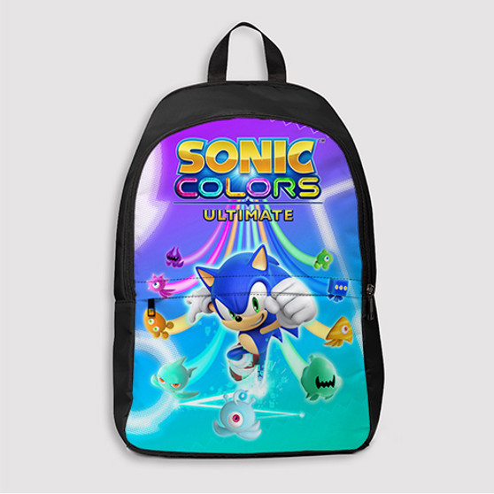 Pastele Sonic Colors Ultimate Custom Backpack Awesome Personalized School Bag Travel Bag Work Bag Laptop Lunch Office Book Waterproof Unisex Fabric Backpack