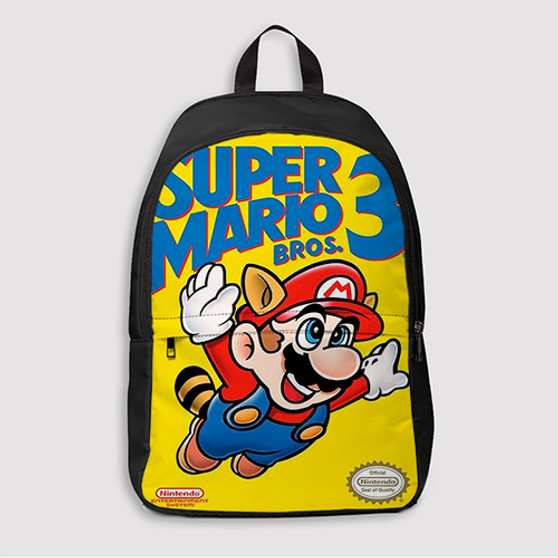 Pastele Super Mario Bros 3 Nintendo Custom Backpack Awesome Personalized School Bag Travel Bag Work Bag Laptop Lunch Office Book Waterproof Unisex Fabric Backpack