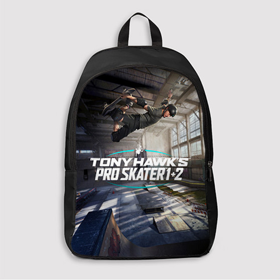 Pastele Tony Hawk s Pro Skater 1 2 Custom Backpack Awesome Personalized School Bag Travel Bag Work Bag Laptop Lunch Office Book Waterproof Unisex Fabric Backpack