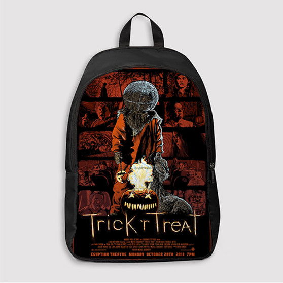 Pastele Trick R Treat Custom Backpack Awesome Personalized School Bag Travel Bag Work Bag Laptop Lunch Office Book Waterproof Unisex Fabric Backpack