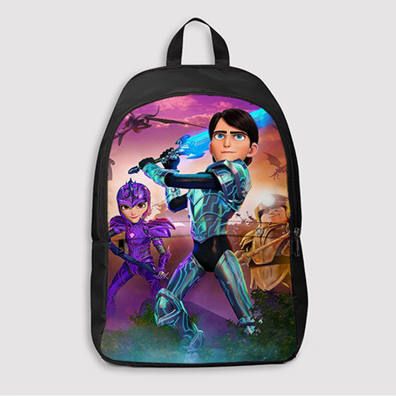 Pastele Trollhunters Tales of Arcadia Custom Backpack Awesome Personalized School Bag Travel Bag Work Bag Laptop Lunch Office Book Waterproof Unisex Fabric Backpack