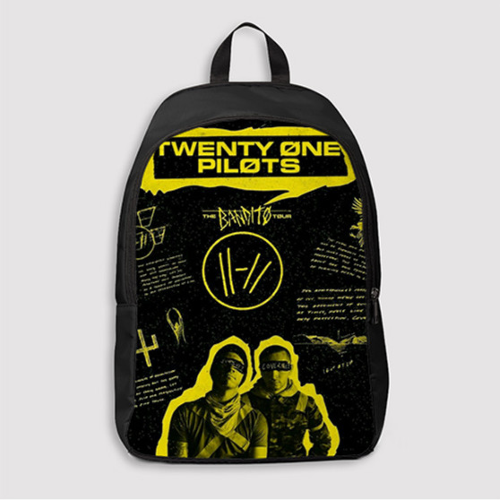 Pastele Twenty One Pilots The Bandito Custom Backpack Awesome Personalized School Bag Travel Bag Work Bag Laptop Lunch Office Book Waterproof Unisex Fabric Backpack