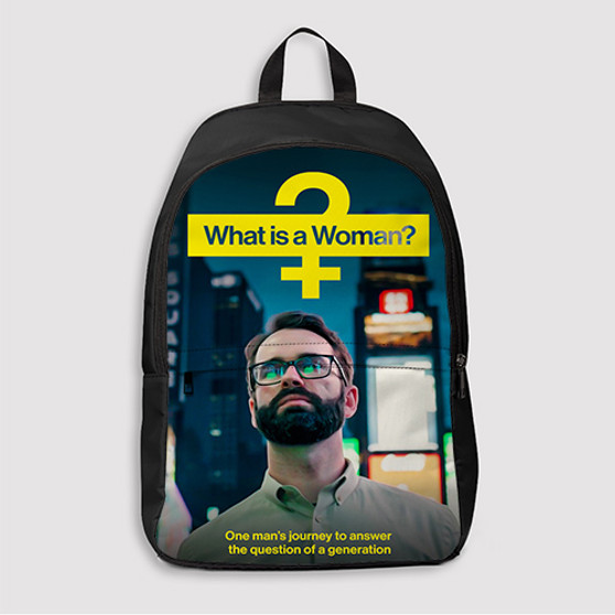 Pastele What Is a Woman Movie Custom Backpack Awesome Personalized School Bag Travel Bag Work Bag Laptop Lunch Office Book Waterproof Unisex Fabric Backpack