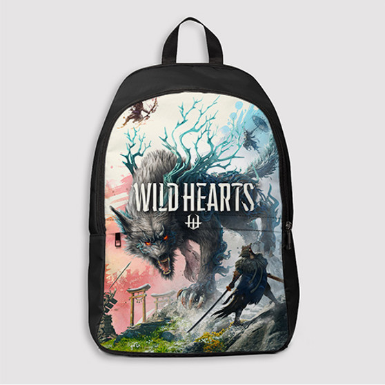 Pastele Wild Hearts Good Custom Backpack Awesome Personalized School Bag Travel Bag Work Bag Laptop Lunch Office Book Waterproof Unisex Fabric Backpack