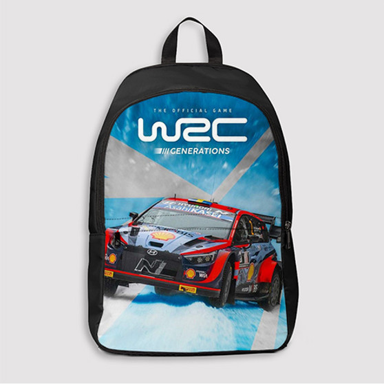 Pastele WRC Generations Custom Backpack Awesome Personalized School Bag Travel Bag Work Bag Laptop Lunch Office Book Waterproof Unisex Fabric Backpack