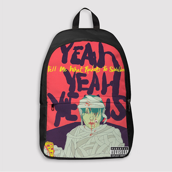 Pastele Yeah Yeah Yeahs Tell Me What Rockers To Swallow Custom Backpack Awesome Personalized School Bag Travel Bag Work Bag Laptop Lunch Office Book Waterproof Unisex Fabric Backpack