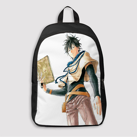 Pastele Yuno Black Clover Sword of The Wizard King Custom Backpack Awesome Personalized School Bag Travel Bag Work Bag Laptop Lunch Office Book Waterproof Unisex Fabric Backpack