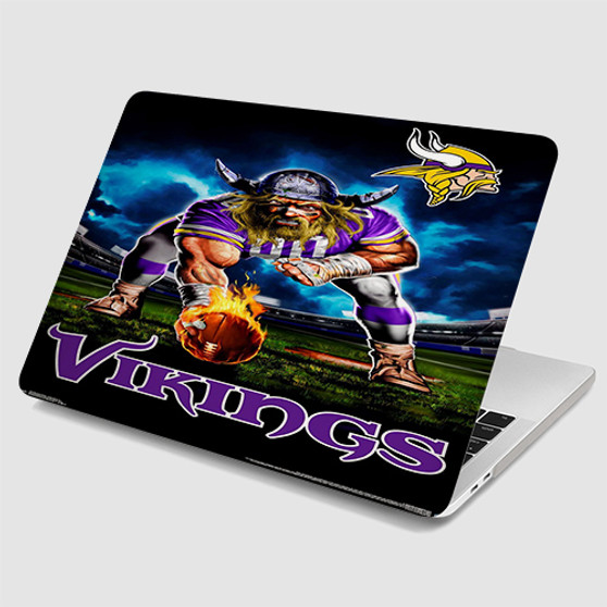 Pastele Minnesota Vikings NFL 2022 MacBook Case Custom Personalized Smart Protective Cover Awesome for MacBook MacBook Pro MacBook Pro Touch MacBook Pro Retina MacBook Air Cases Cover